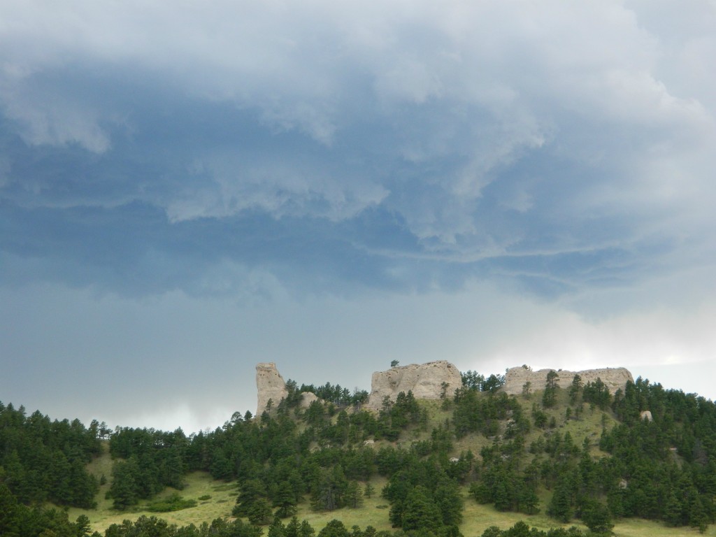 Thunderstorm over Chimney Butte 